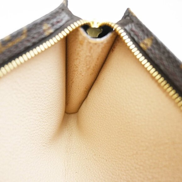 LOUIS VUITTON Logo BUCKET PM Pouch Bag Monogram Leather Brown France 04EF204 - Picture 10 of 16